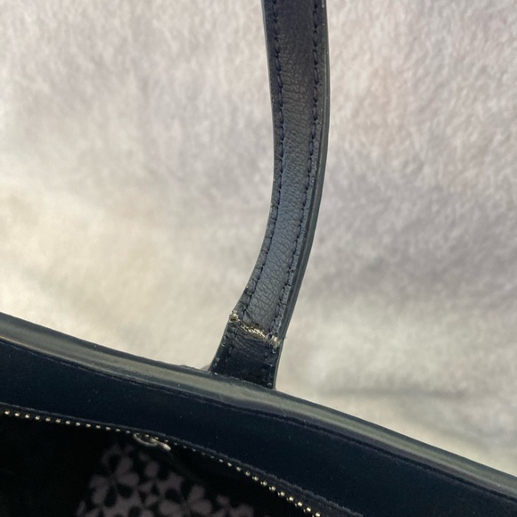 Kate Spade Tote Lilac Navy Blue and Matching Wallet - Picture 14 of 16